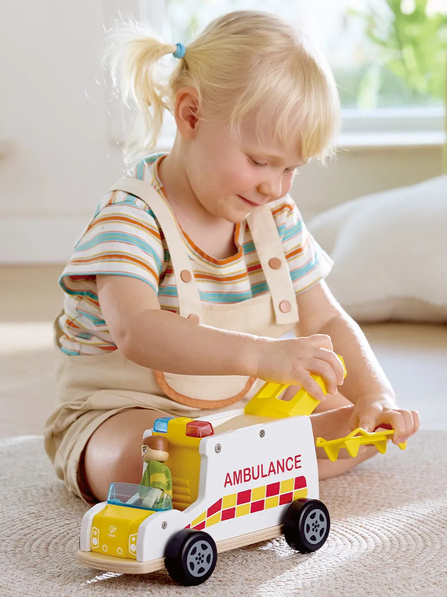 Toy Ambulance with child