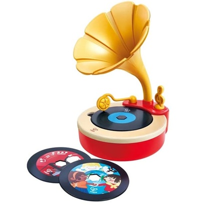 hape pretend play phonograph toy