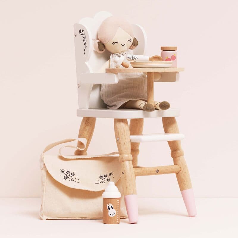Le Toy Van Dolls Wooden High Chair 1