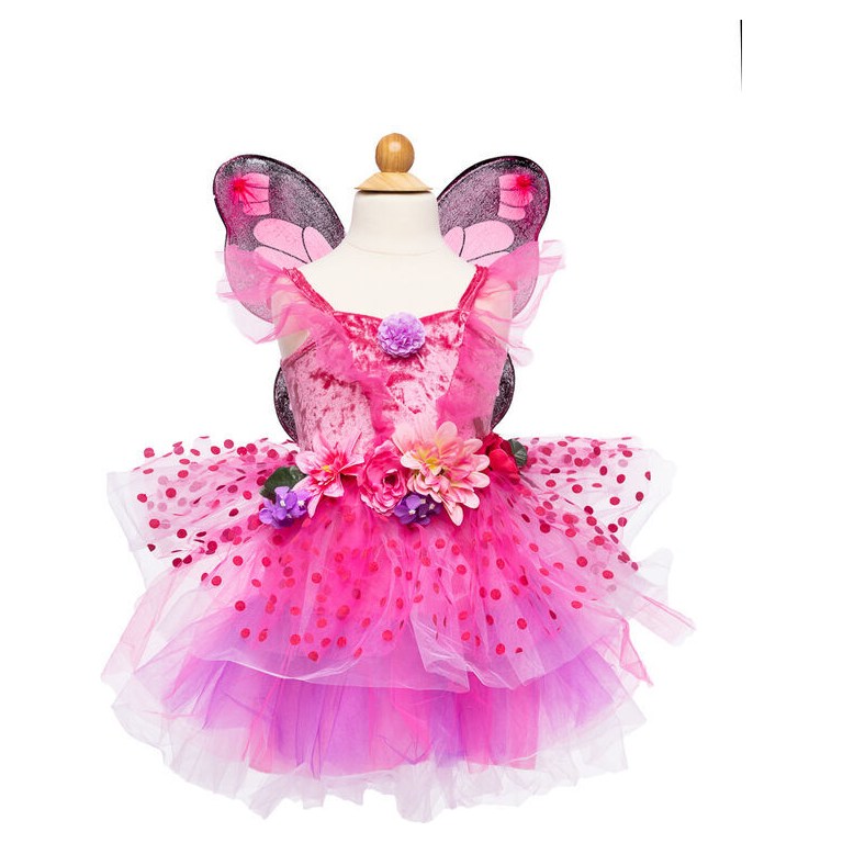 Great Pretenders Fairy Blooms Deluxe Hot Pink Dress - image 2