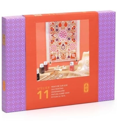  Djeco Atelier 11 - Floral Silk Scarf Painting Kit