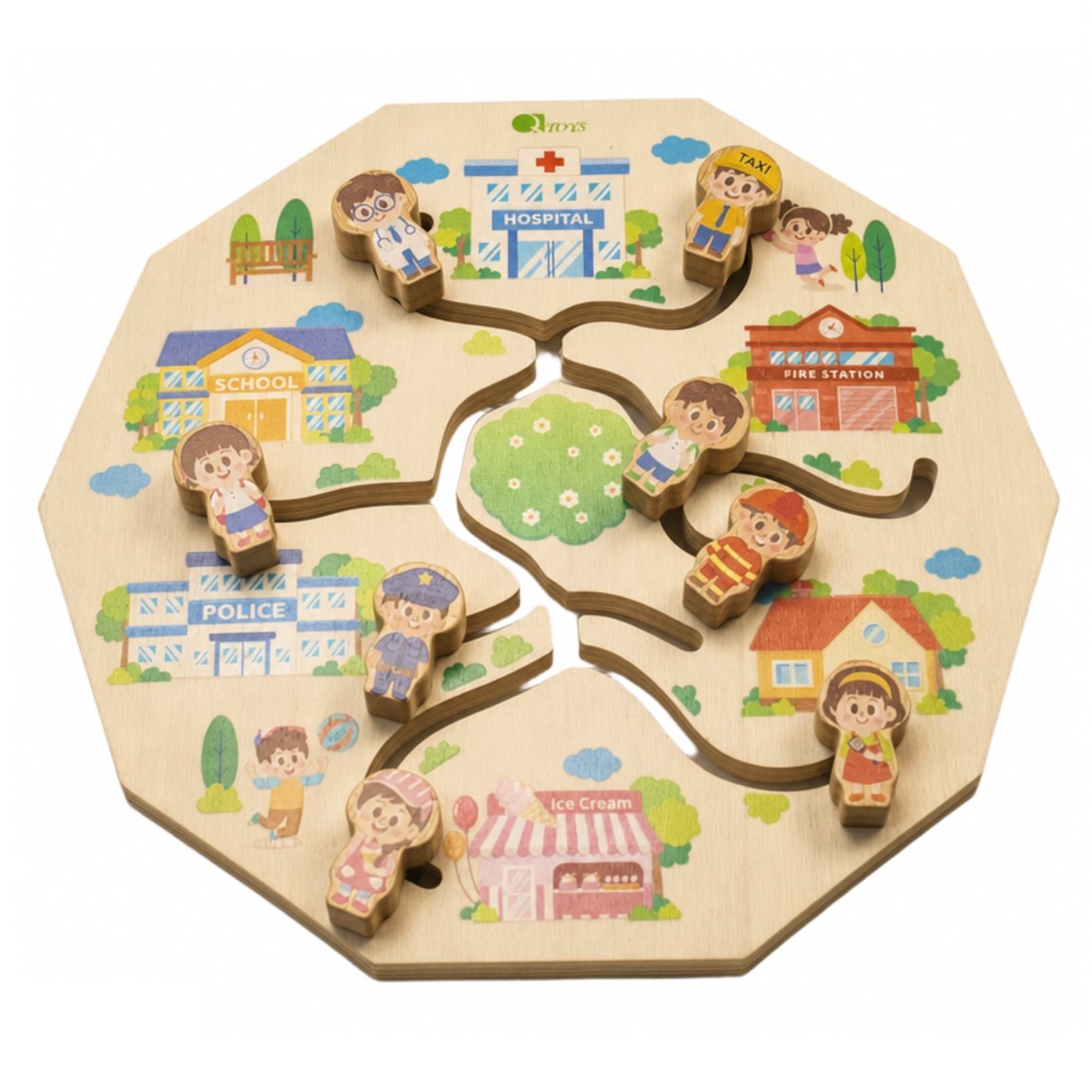Wooden Community Tracking Maze