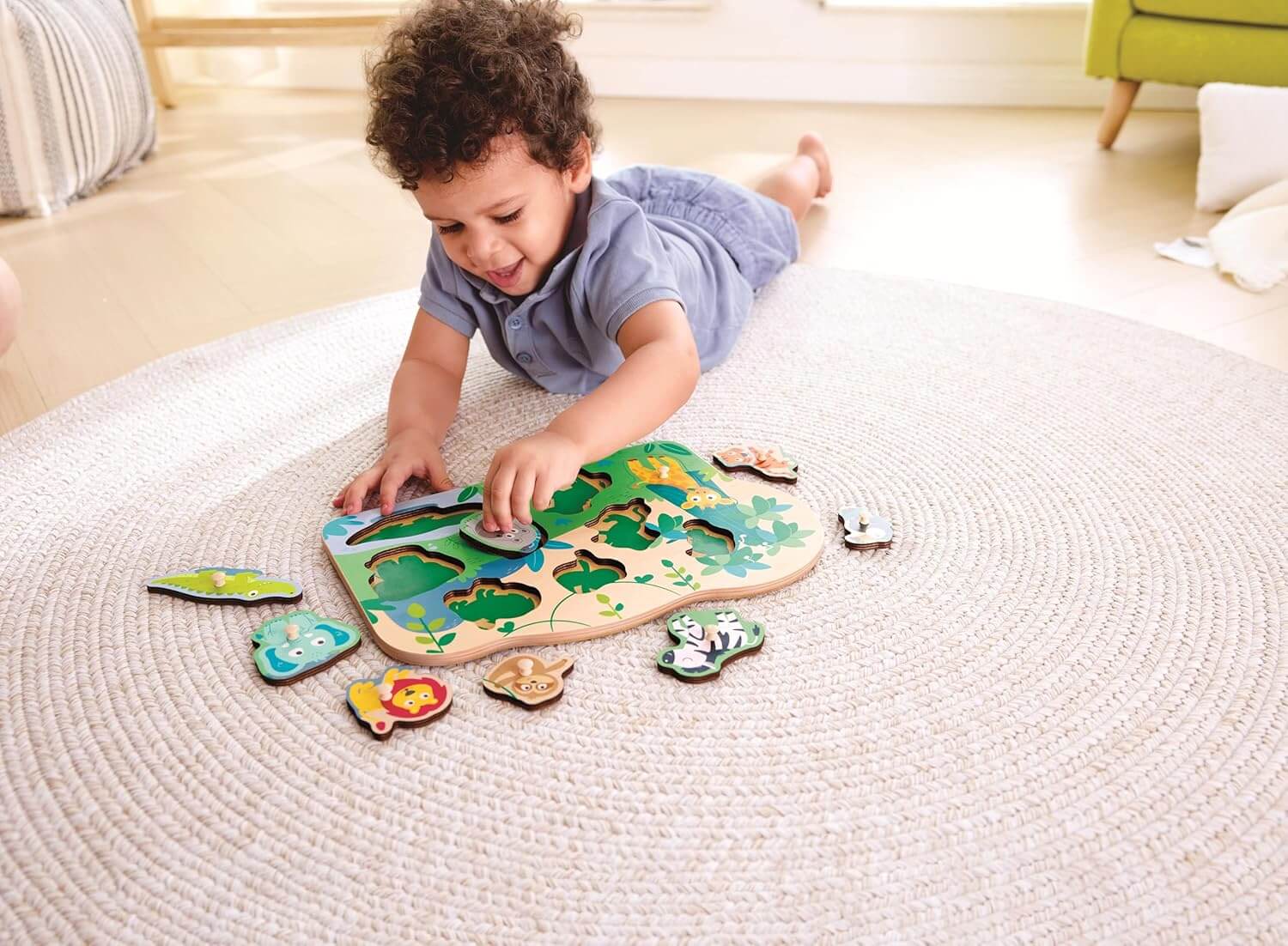 hape animal peg puzzle