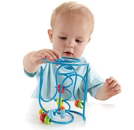 hape baby mini bead maze toy