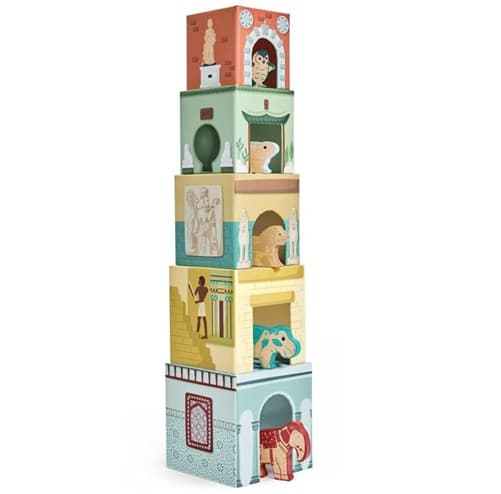 Hape Museum Stacking & Nesting Blocks 10Pcs