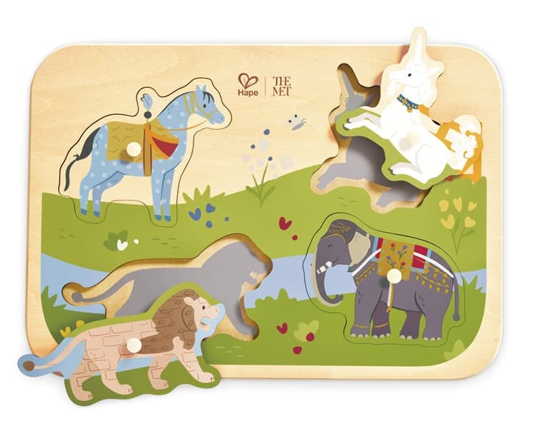 Hape Majestic Animals Peg Puzzle