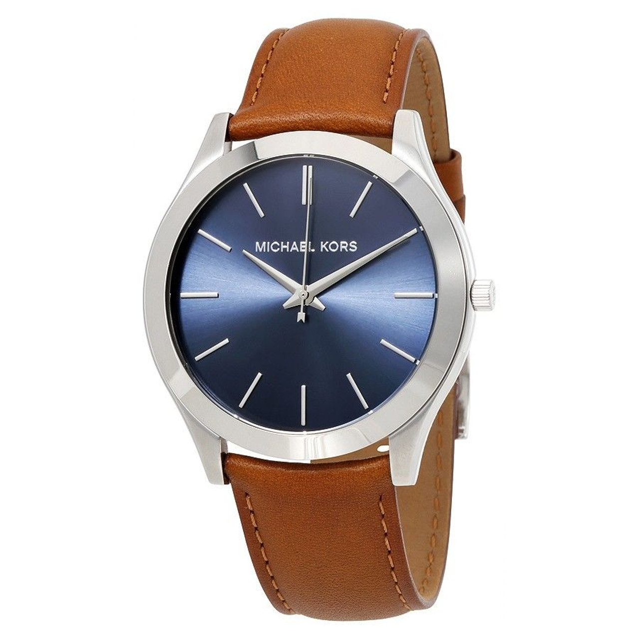 michael kors mens watch blue face