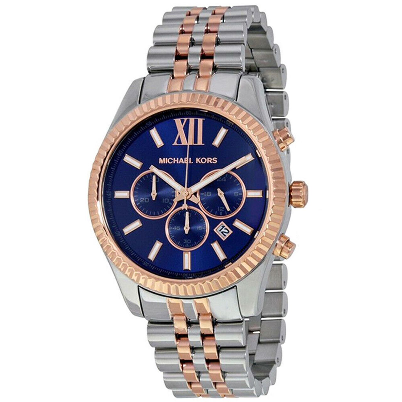 michael kors lexington watch women's two tone