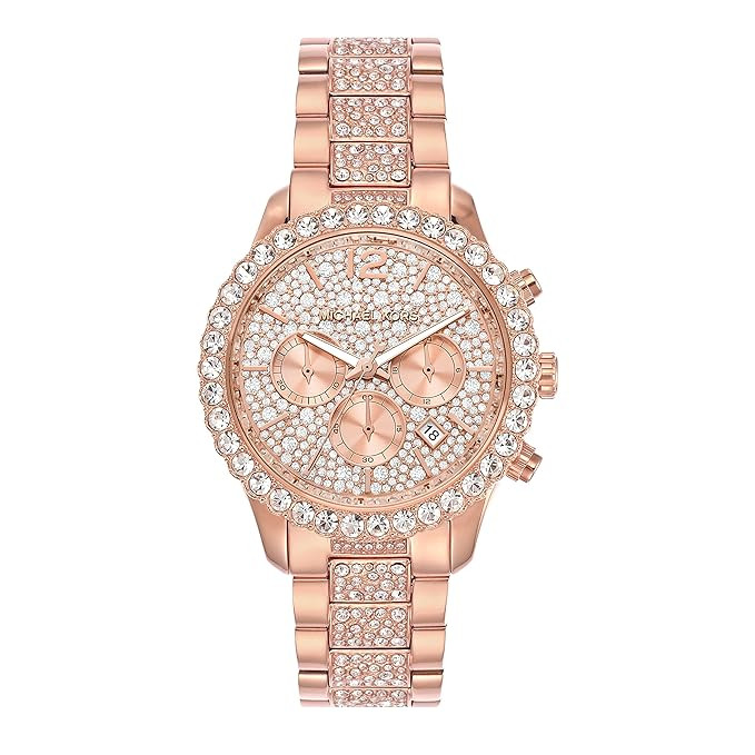 Rose Gold Gift Watches Online Michael Kors MK7285 Layton Crystal