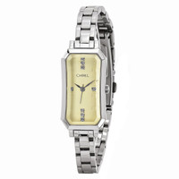 Chisel Champagne Dial with Swarovski Crystals Stainless Steel Womens Watch TPW95