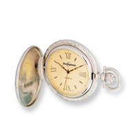 Swingtime Engravable Two Tone Brass Swiss Quartz Date Pocket Watch