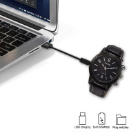 Hidden HD 1080P Spy Camera Leather Watch / 32gb Camcorder / IR Night Vision