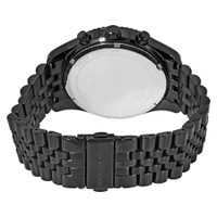 Michael Kors Lexington Black Ion-Plated Stainless Steel Chronograph Mens Watch