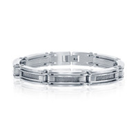 Stainless Steel Link Mesh Design Mens Bracelet