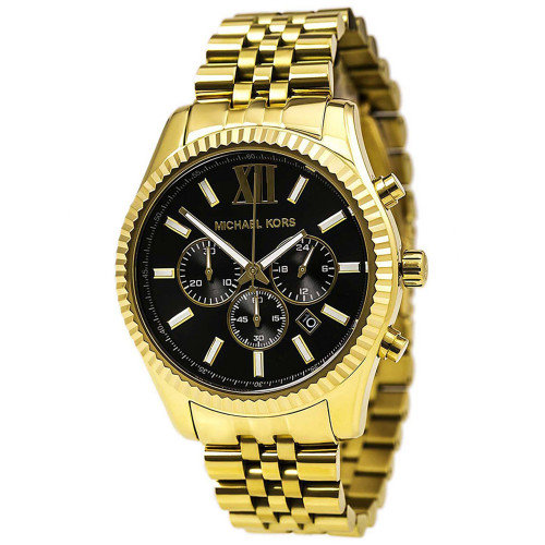 Michael Kors MK8281 Lexington Gold-tone Stainless Steel Chronograph Mens  Watch - The Royal Gift