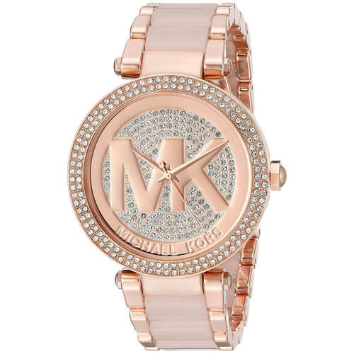 Michael Kors MK6176 Parker Crystal Rose-gold Stainless Steel Womens Watch