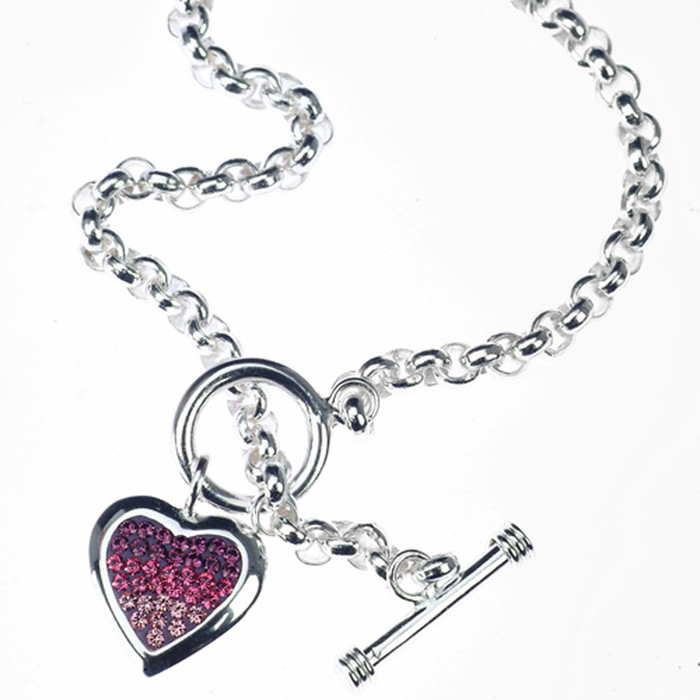 heart toggle bracelet