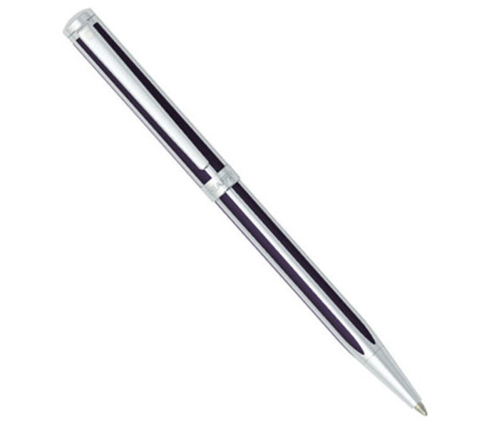 Sheaffer 300 Black Lacquer / Chrome Trim Black Ink Ballpoint Pen 9312-2