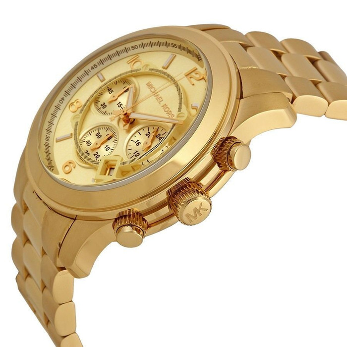 michael kors watch men's gold tone stainless steel bracelet mk8077