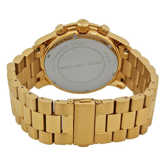 michael kors watch men's gold tone stainless steel bracelet mk8077