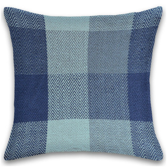 Herringbone Check Cotton Cushion