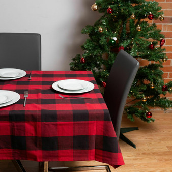 Buffalo Check Cotton Tablecloth