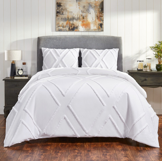 Arizona Tufted Cotton Duvet Cover Set