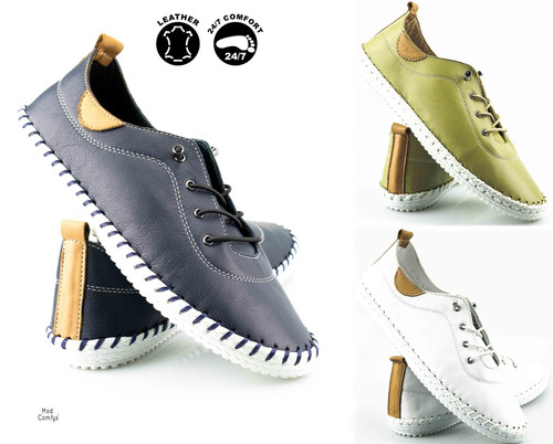 Womens 'Sophia' Leather Lace-Up Shoes