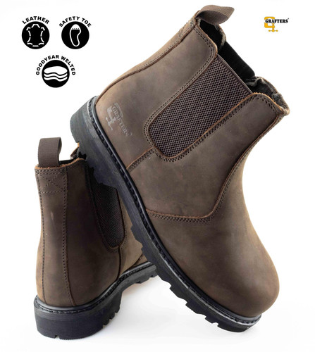 Mens Safety 'Vanguard' Chelsea Dealer Boots