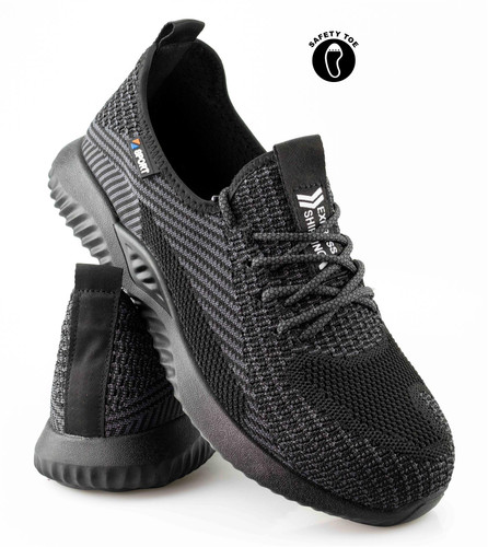 Womens Safety 'Keeper' Athletic Lace-Up Trainers