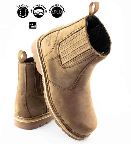 Mens Safety 'Bulwark' Chelsea Dealer Boots