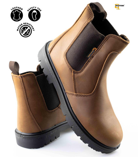 Mens Safety 'Steadfast' Chelsea Dealer Boots