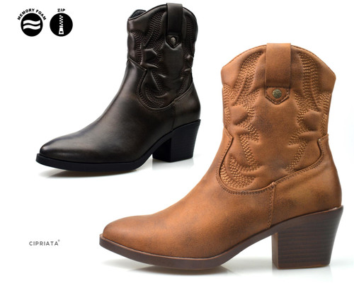 Ladies 'Liliana' Memory Foam Cowboy Boots Ladies 'Liliana' Memory Foam Cowboy Boots