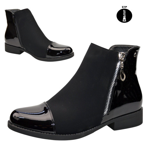 Ladies 'Valencia' Ankle Zip Boots