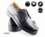 Men's Extra Wide Fit Black Leather Derby Shoes