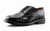 Boys' Black Leather Lace-Up School Shoes