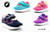 Girls' Touch Fastening Sport Trainers with Elastic Lace