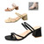 Womens 'Celeste' Block Heel Mule Slingback Sandals