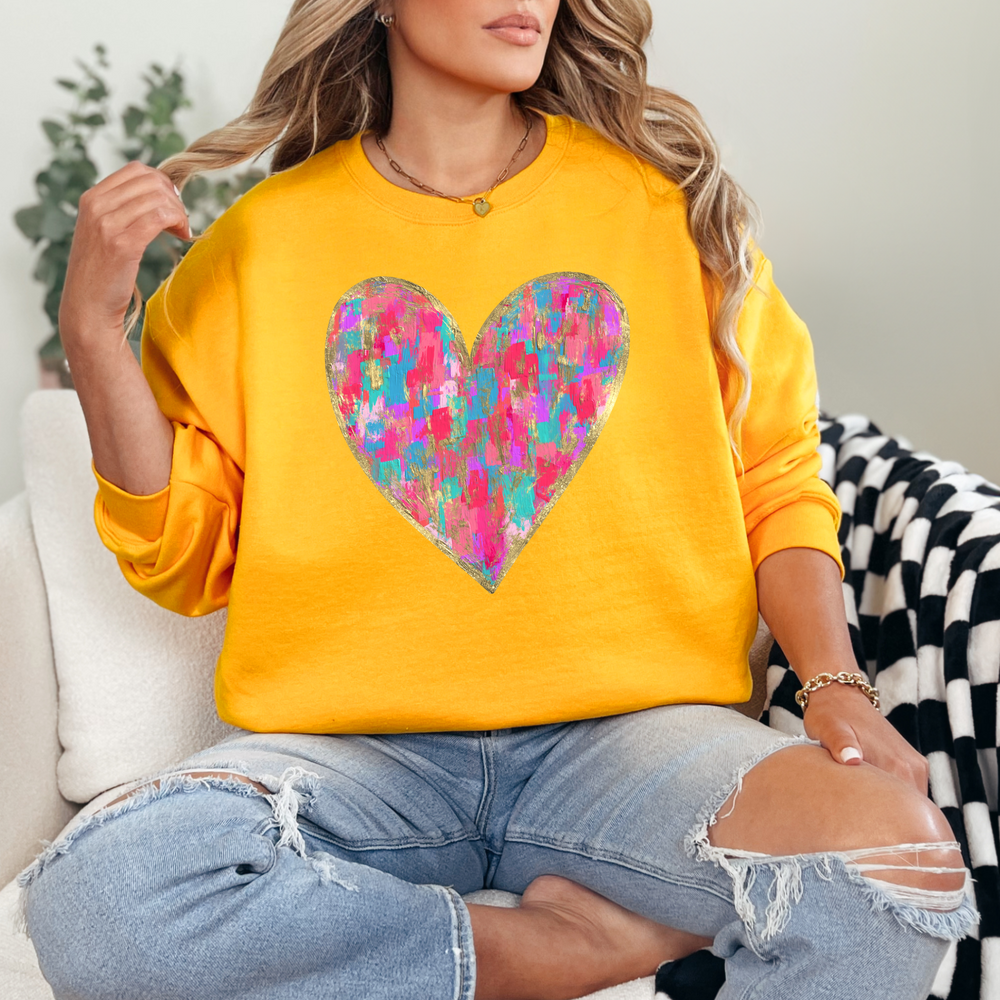 Abstract Heart Sweatshirt