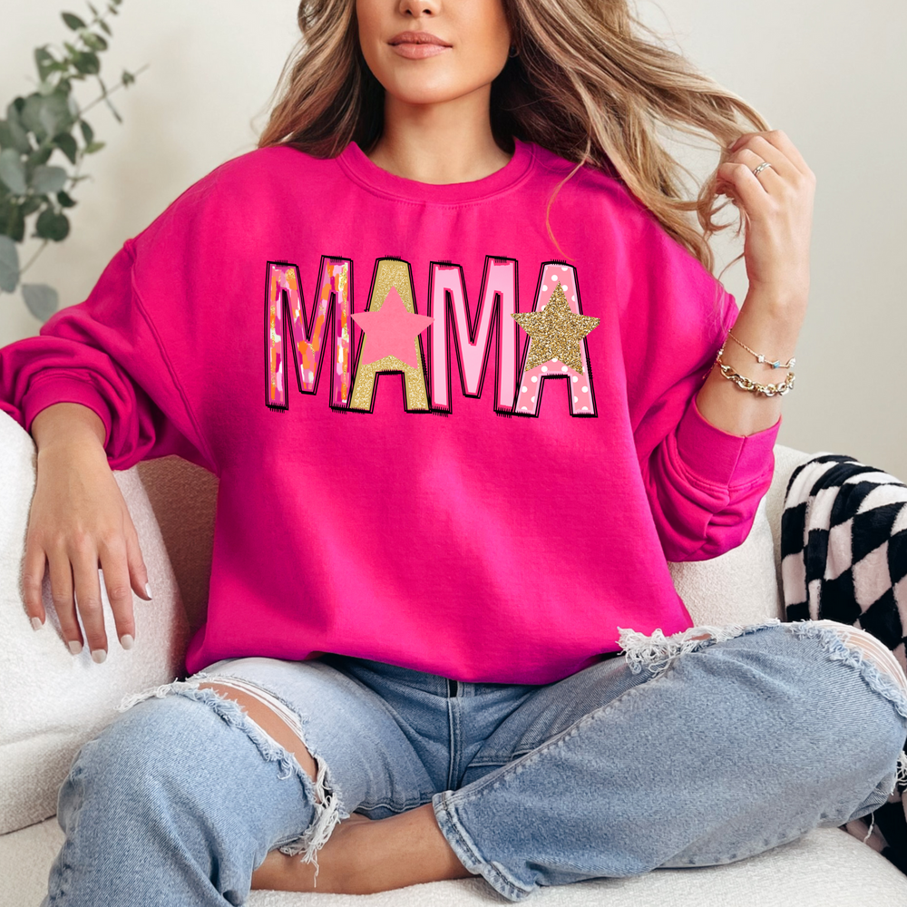 MAMA Pink Star Sweatshirt