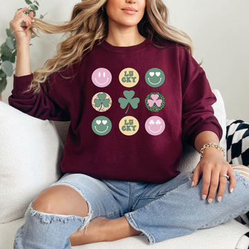 St. Patricks Day Grid Sweatshirt