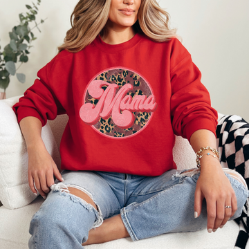 Cheetah MAMA Emblem Sweatshirt