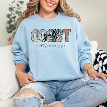 Watercolor Ocean Springs Sweatshirt