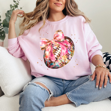 Watercolor Football Sweatshirt