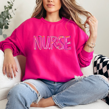 Pink NURSE Sweatshirt