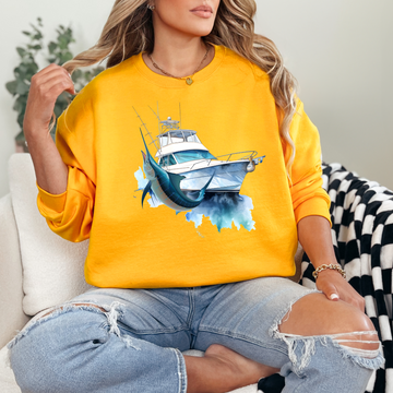 Swordfish & Boat 1 Sweatshirt