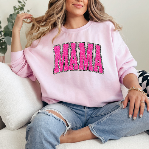 トップス *sweet mother* TAIUICY Women Leopard Print Boy Mama Zip Up Sweatshirt Funny
