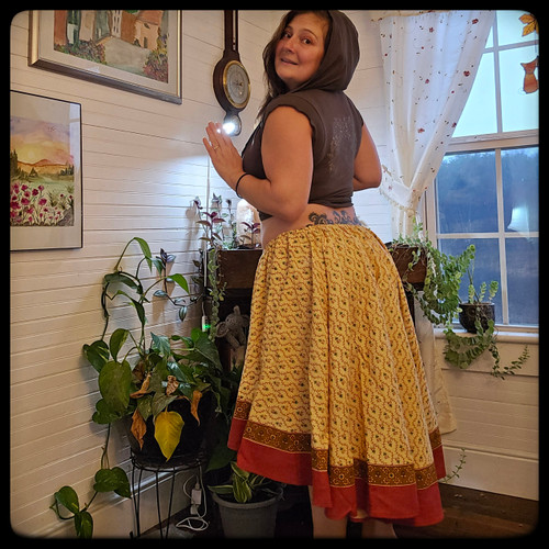 Gentle Asymmetry Tapestry Skirts