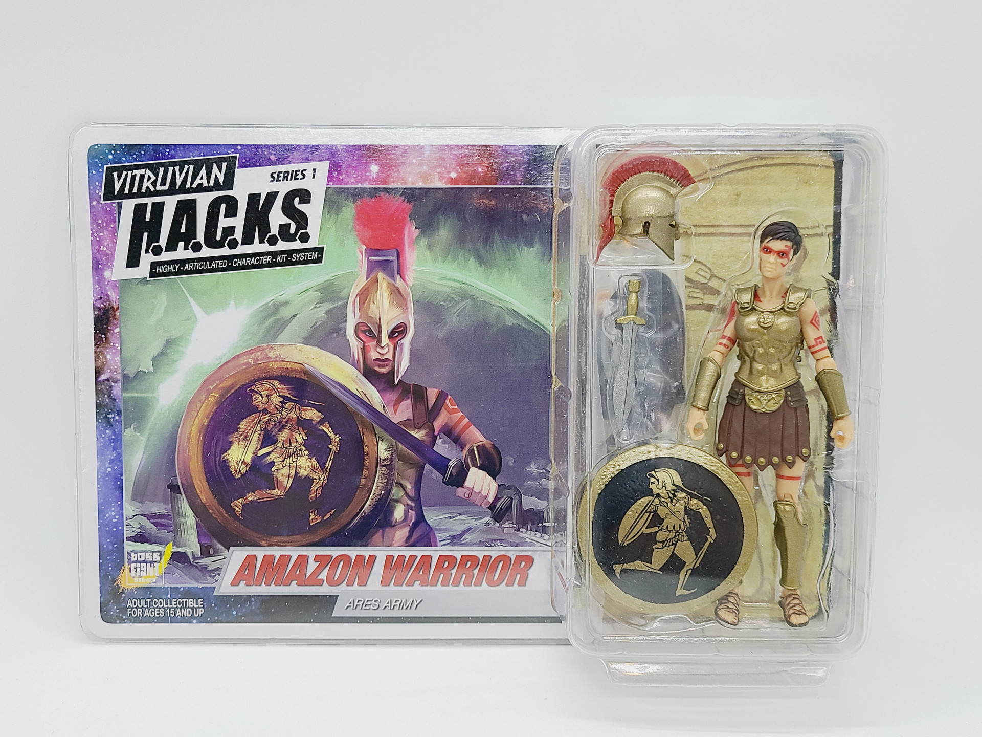 可動馬 フィギュア ホワイト 1:18 ボスファイトスタジオ