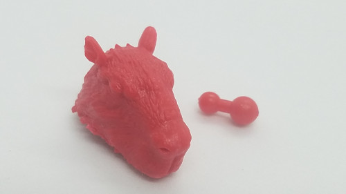 Rodent / Rat / Mouse Male Head (Red)